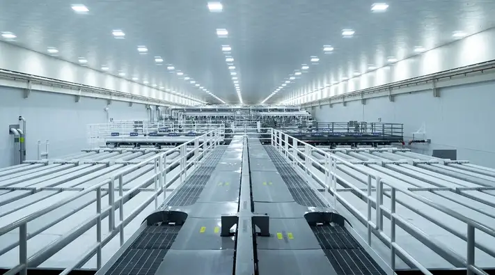 View into a laser fusion reactor.