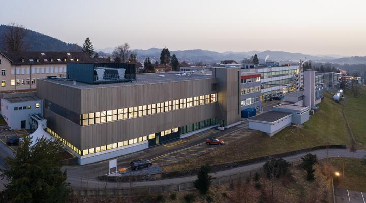 Main building of the SCHOTT plant in St. Gallen, Switzerland