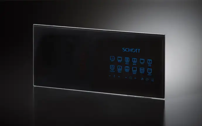 SCHOTT touch panel with icons