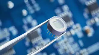 A gas sensor above PCB board