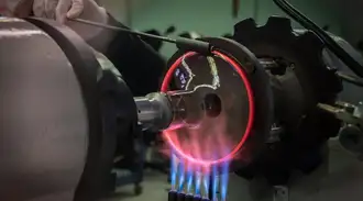 A sealing ring being fused to a glass tube