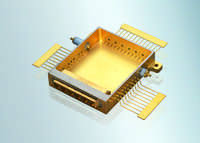 Customized Hermetic Optical Package with Glass-to-Metal Sealed and Ceramic High-Power Feedthroughs for Defense Laser Warner Applications