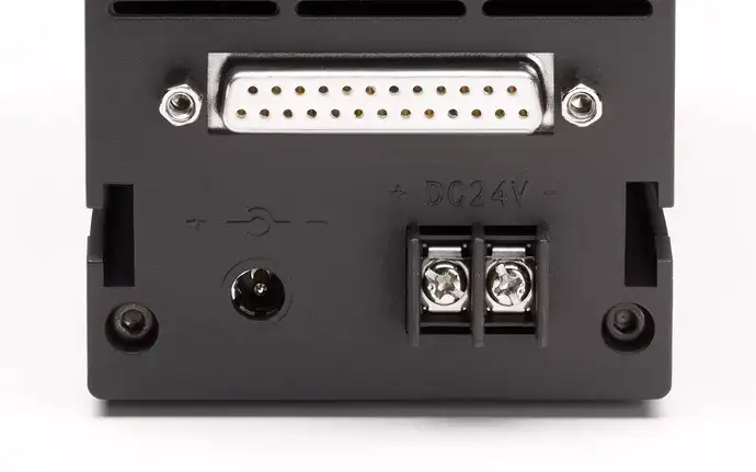 Back of MegaLight with connection options