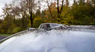 A lidar sensor installed outside a passenger car