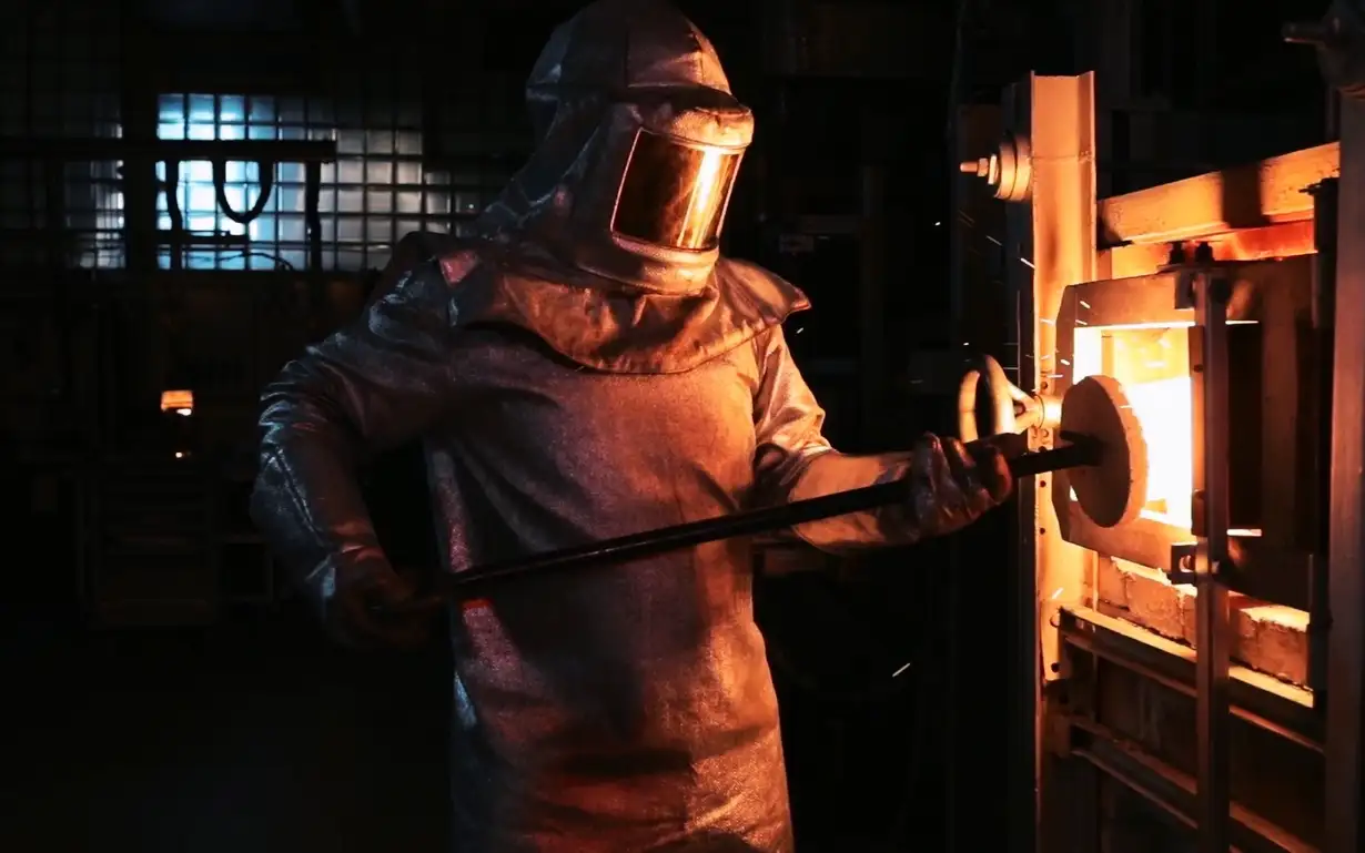 Aufnahme aus dem Schmelzlabor von CERAN® Glaskeramik.