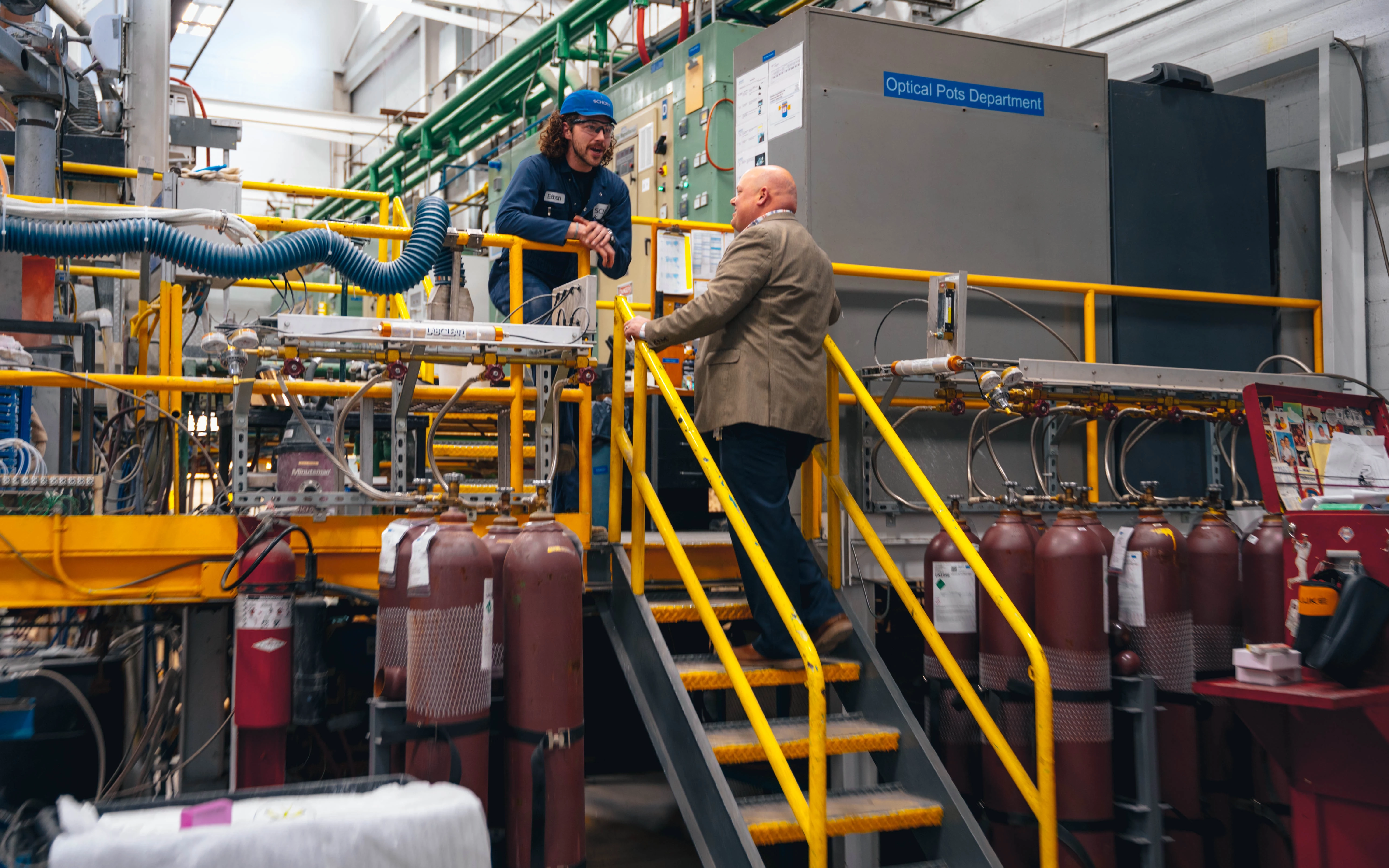 Laser glass production in Duryea