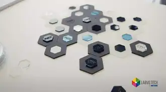 Series of black and white hexagons fitted together