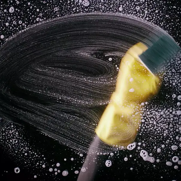 SCHOTT CERAN Miradur® cooktop panels getting scrubbed clean with a sponge
