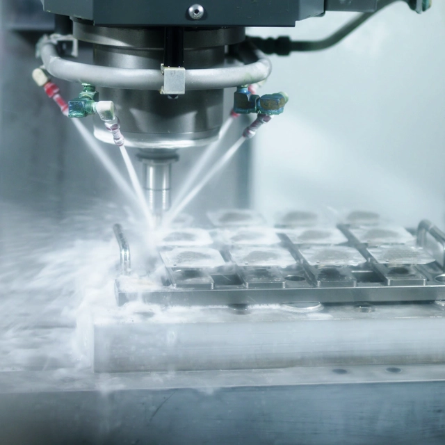 The multiple stages of shaping in waveguides production.