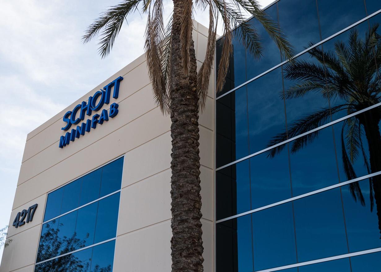 SCHOTT MINIFAB facility in Phoenix, Arizona. 