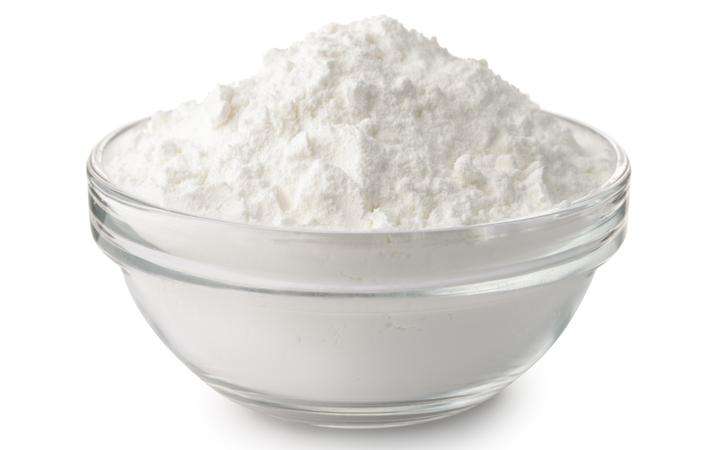 white powder in a glass bowl