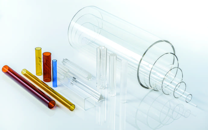 Range of clear and colored SCHOTT glass tubing