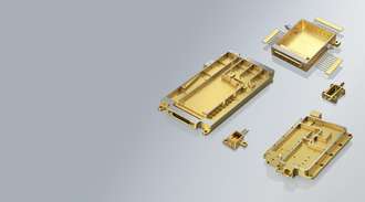 Glass-to-metal-sealed microelectronic packages from SCHOTT with different designs.