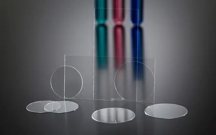 Glass coverslips of different shapes and sizes