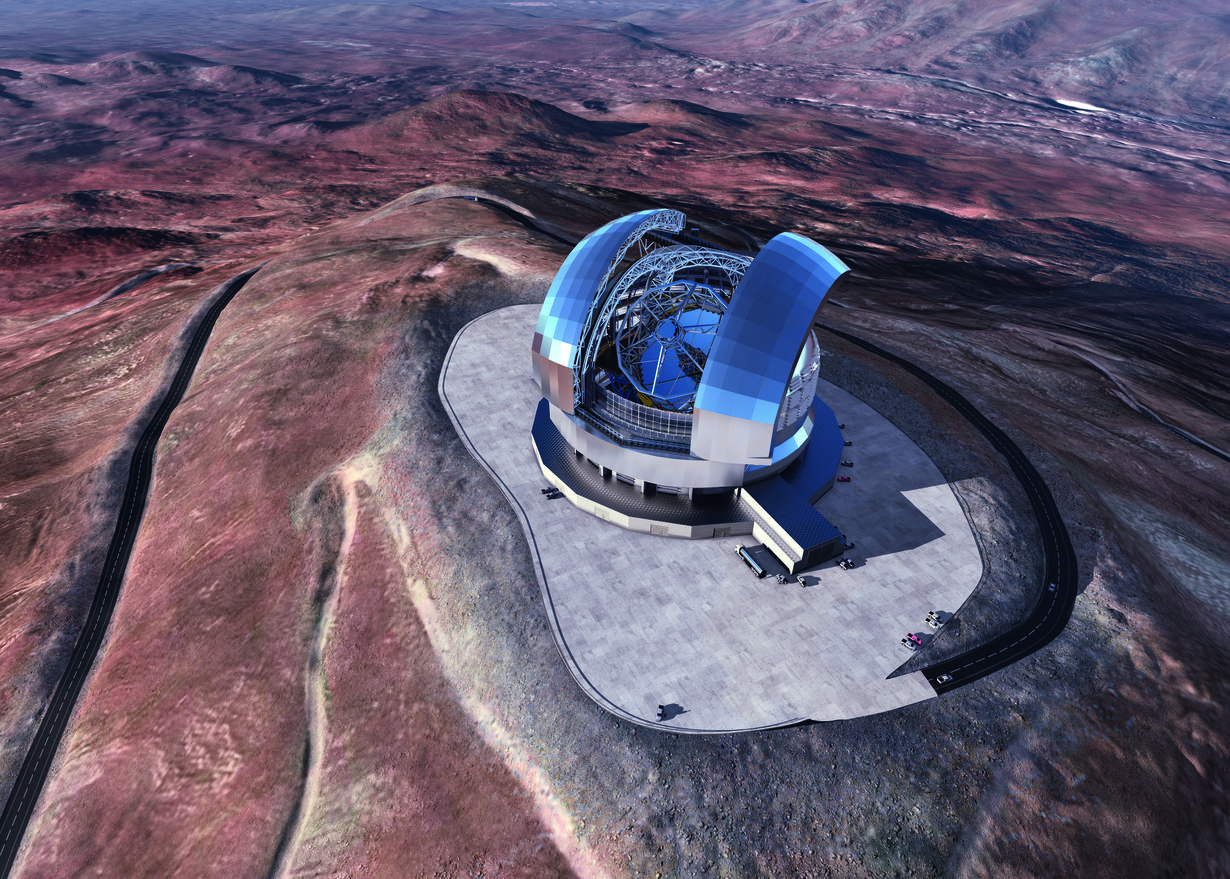 极大望远镜（ELT）计划于2027年投入使用。图片来源: ESO