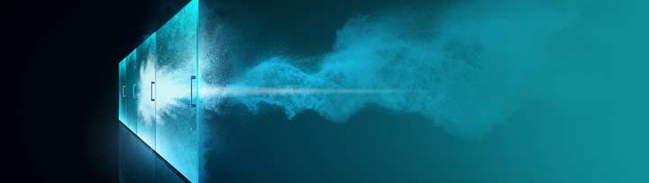 SCHOTT glass doors that stop a snowstorm