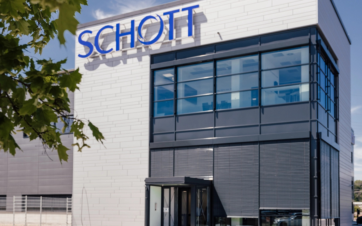 A view of SCHOTT's new building in Landshut.