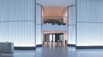 The foyer of The Walbrook Building in London 