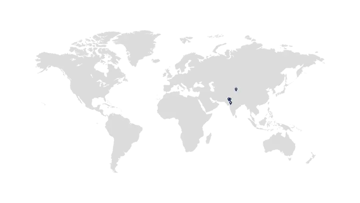 World map - SCHOTT Poonawalla sites