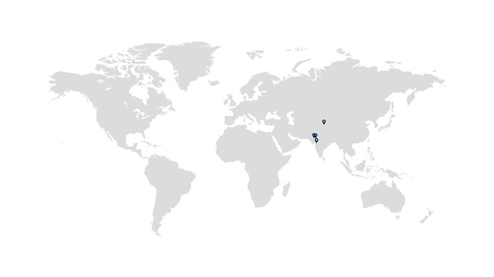 World map - SCHOTT Poonawalla sites