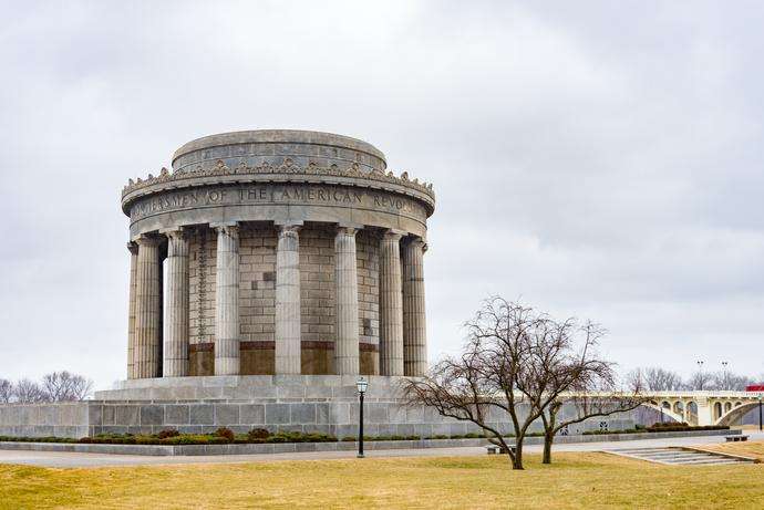 Rotunda in the George Rogers Clark Historic National Park in Vincennes, Indiana