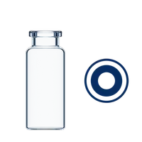 Pharmaceutical glass vials for injectable solutions