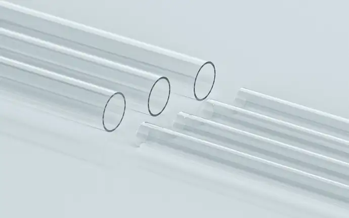 A selection of SCHOTT high UV-C transmitting clear glass tubing 