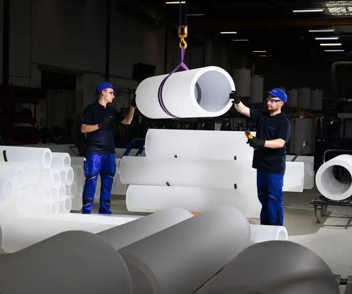 Quartz glass hollow cylinders