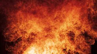 Intense heat visual representing extreme temperature conditions for aerospace electronics