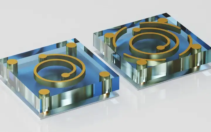 Diagram of a power inductor in a MEMS system