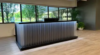 Reception desk in SCHOTT North America office	