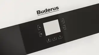 Black Buderus glass control panel