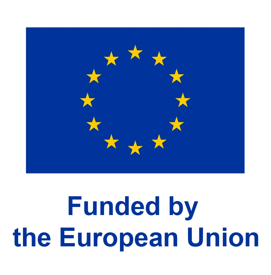 Logo European Union with text fundes by the European Union