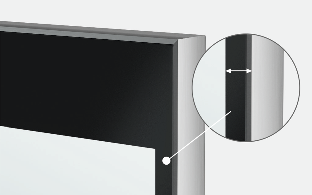 SCHOTT Termofrost Slimeline edge closeup