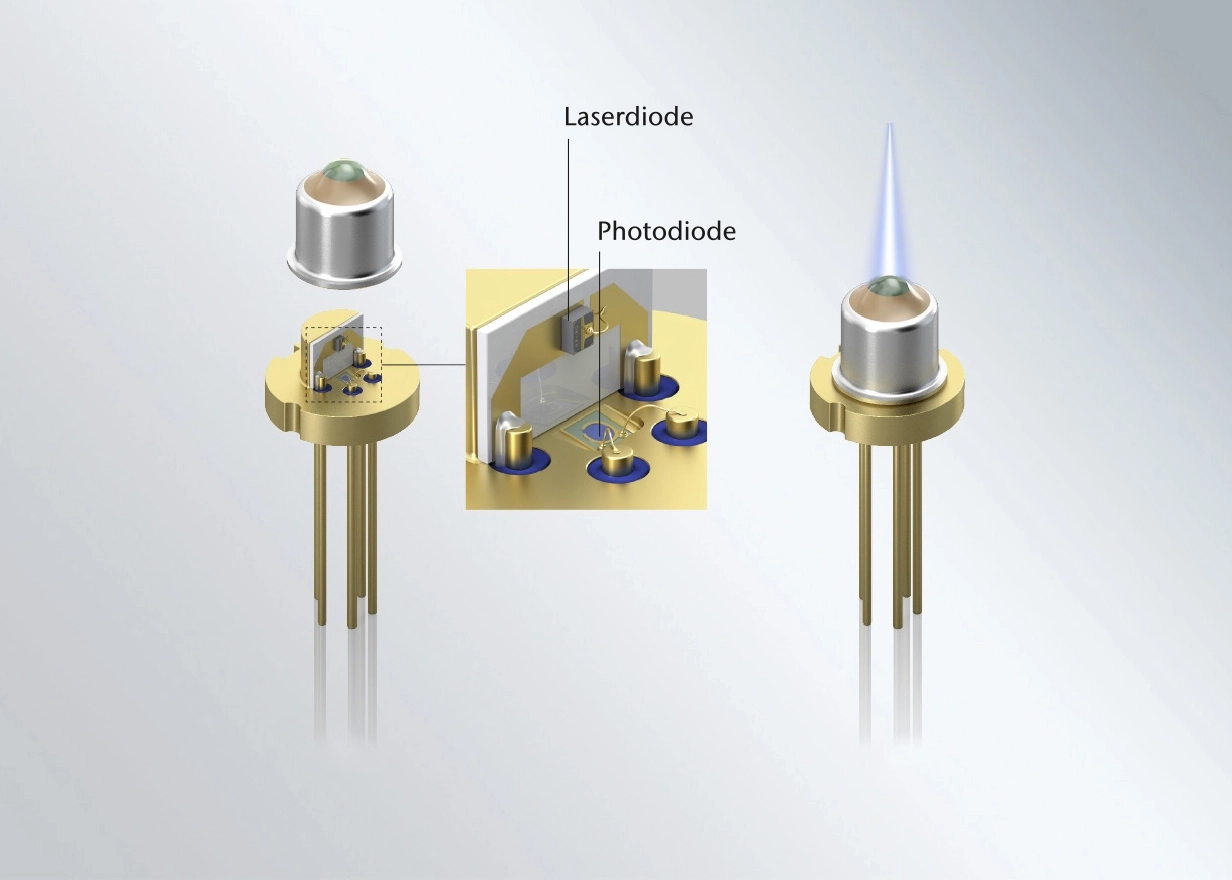 alguns componentes de embalagem para luz laser LiDAR