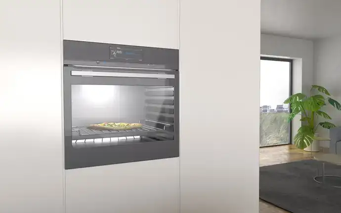 Built-in oven in modern kitchen
