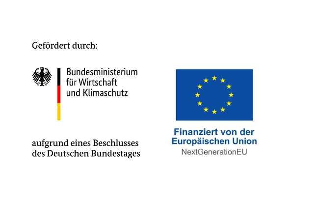 Das Pionierprojekt wird unterstützt vom Bundesministerium für Wirtschaft und Klimaschutz und durch die Europäische Union über den Fonds „NextGenerationEU“.