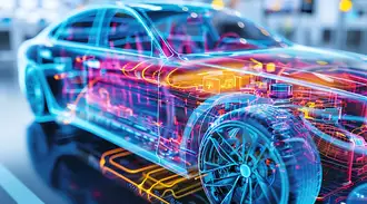 inner structure of an electric vehicles