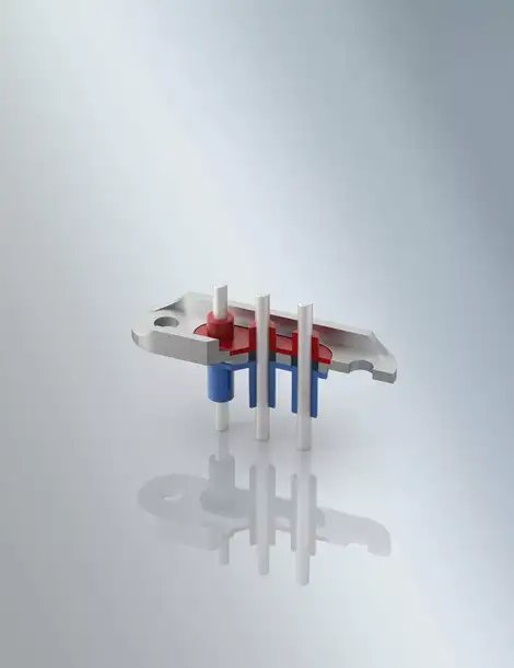 带内部和外部橡胶绝缘件的电动压缩机端子