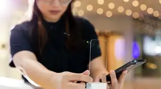 An Asian woman looks at a cover glass sample