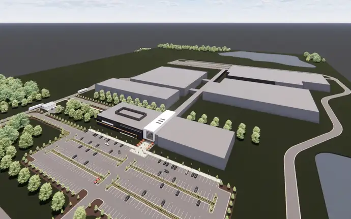  Rendering of new planned SCHOTT Pharma manufacturing facility in Wilson, North Carolina.