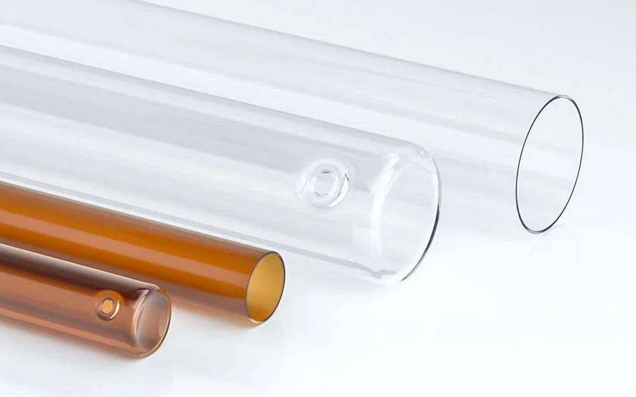 肖特棕色及无色玻管产品特写