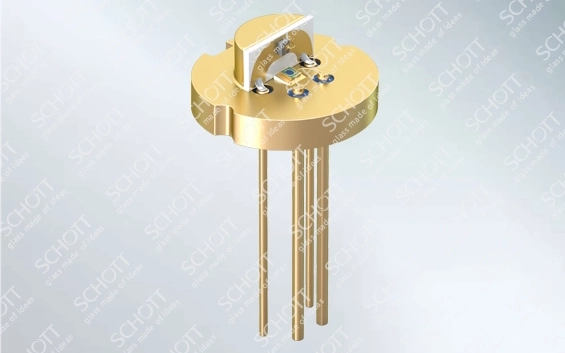 High speed Transistor outline header with components 