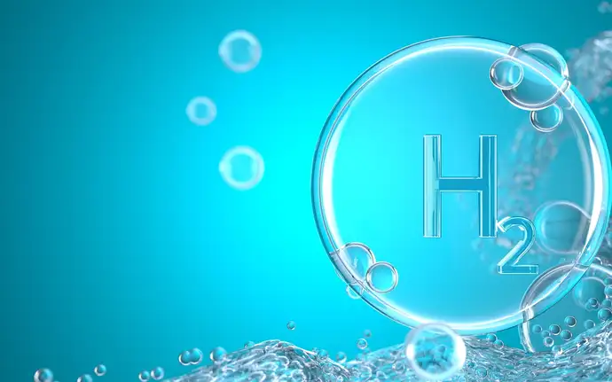 Illustration of hydrogen molecule