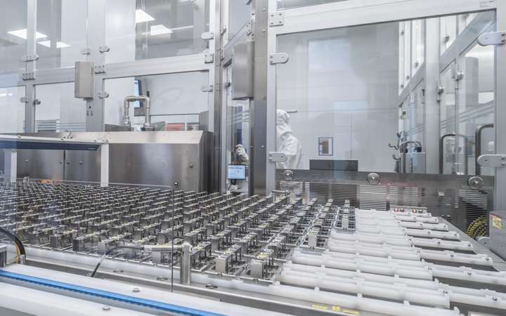 Production line of SCHOTT TOPPAC® polymer products