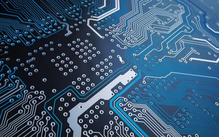 Close up of a circuit board