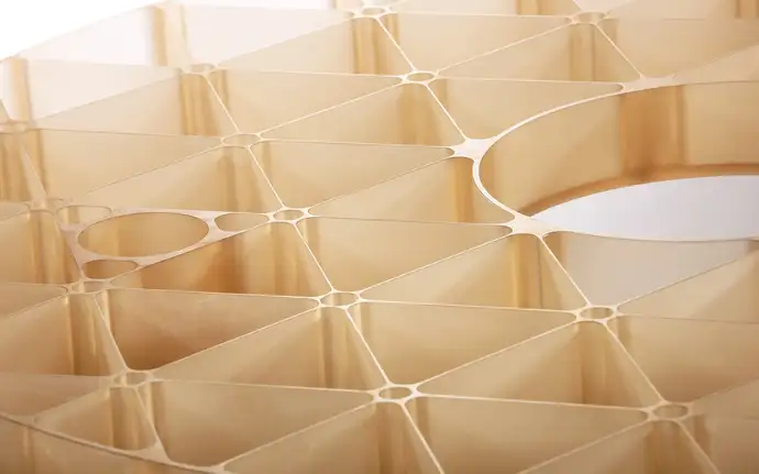 Detailed view of ZERODUR composite structure