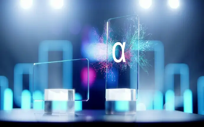 Two display samples of SCHOTT Xensation® α cover glass