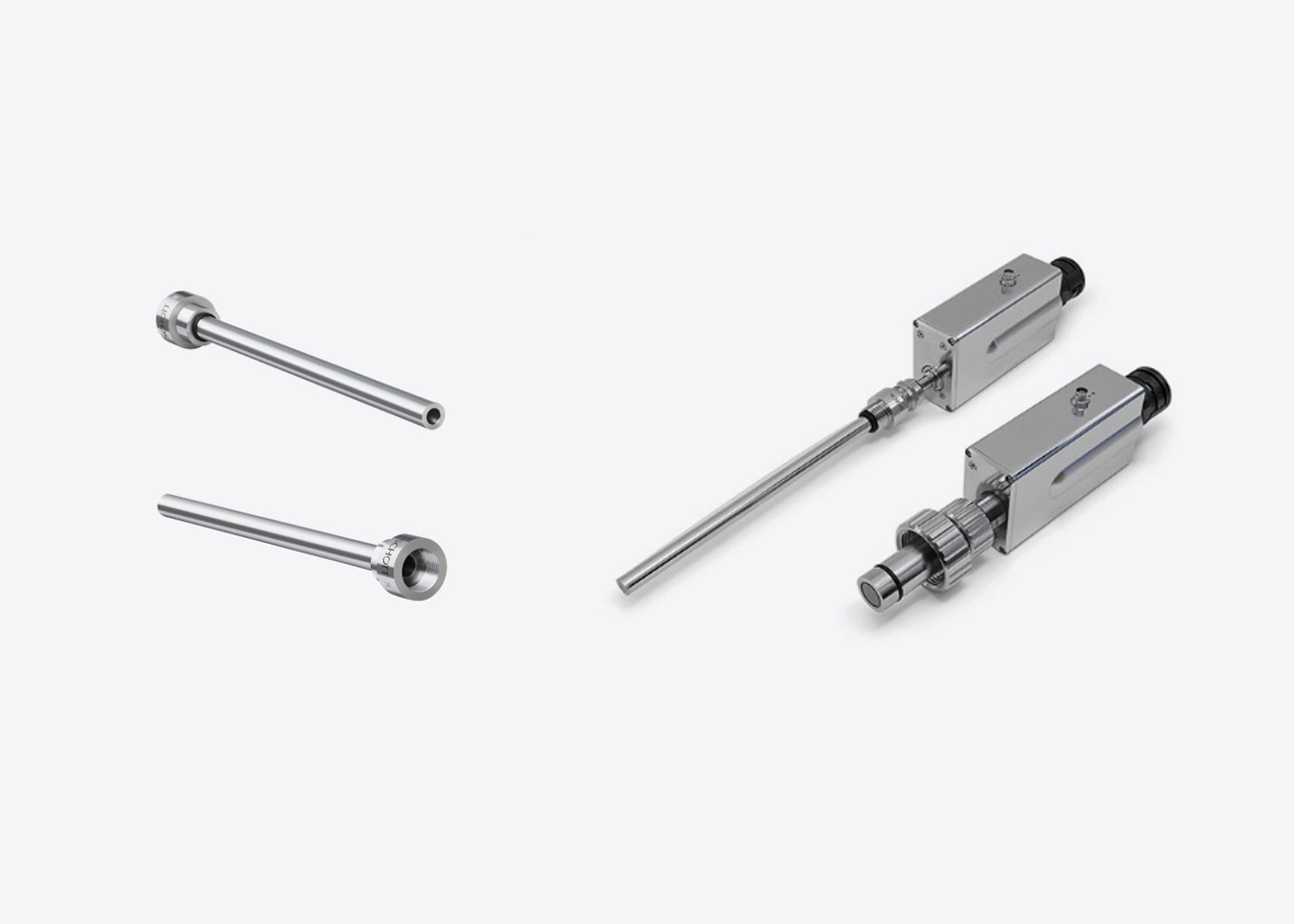 Spectrometer probes and SCHOTT ViewPort™ sensor receptacles used for in-line bioprocess measurement