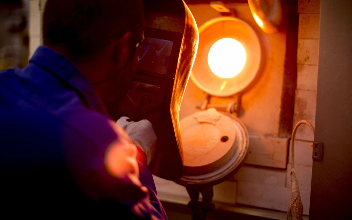 Several pharmaceutical tubes at the end with a flame